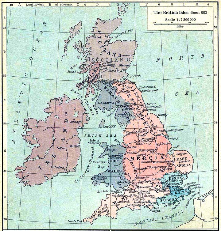 British Isles circa 802