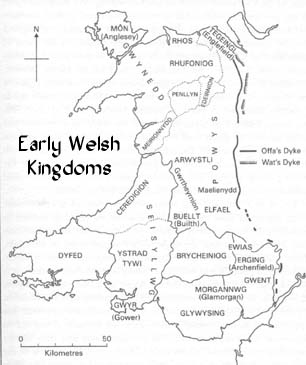 Early Wales Map