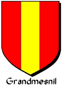 Grandmesnil gules a pale or