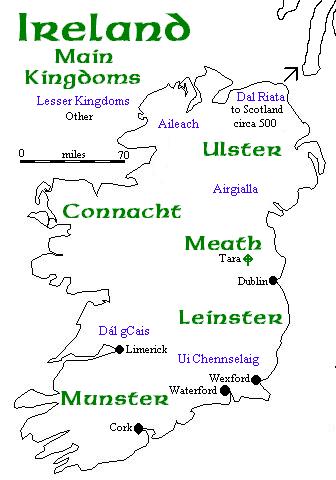 Map of Mediaeval Ireland