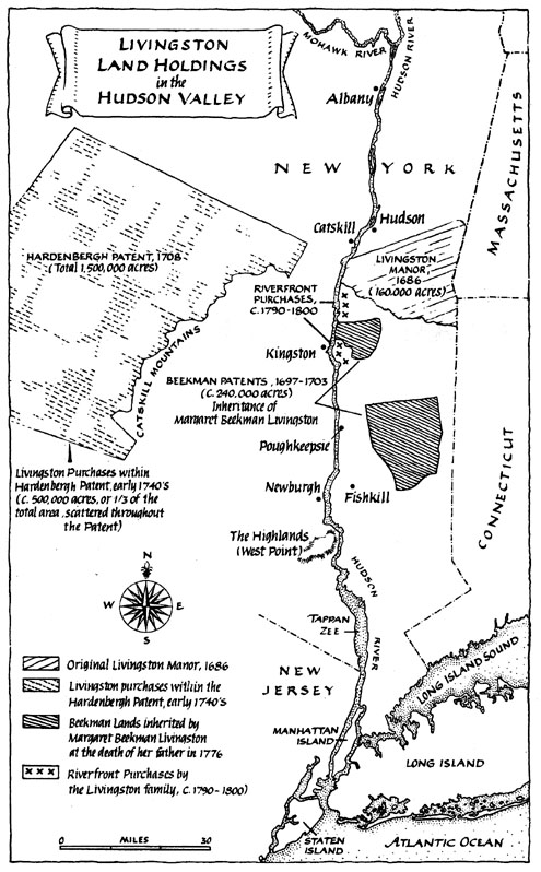 Livingston Land Holdings in the Hudson Valley