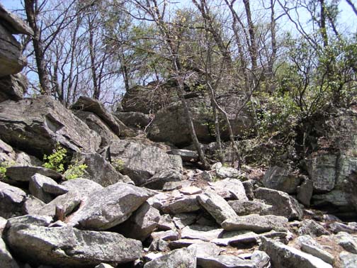 West end of wall