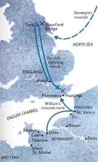 Map of Events in 1066