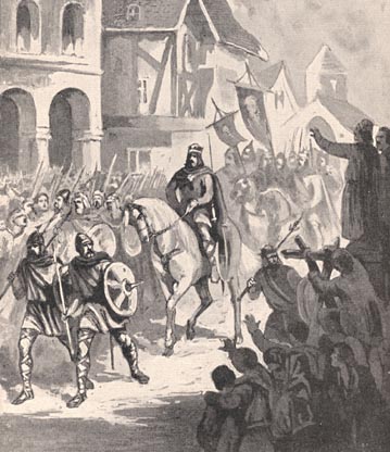 Charles Martel entering Paris