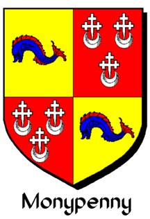 Monypenny arms from Scots Peerage