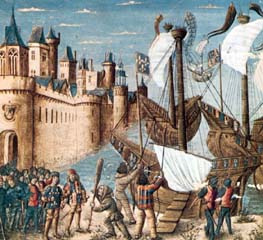 St. Louis leaving on Crusade, 1248