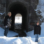 Mike & Robert at the Screaming Tunnel