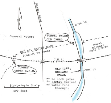 Map of St. Davids Road Tunnels