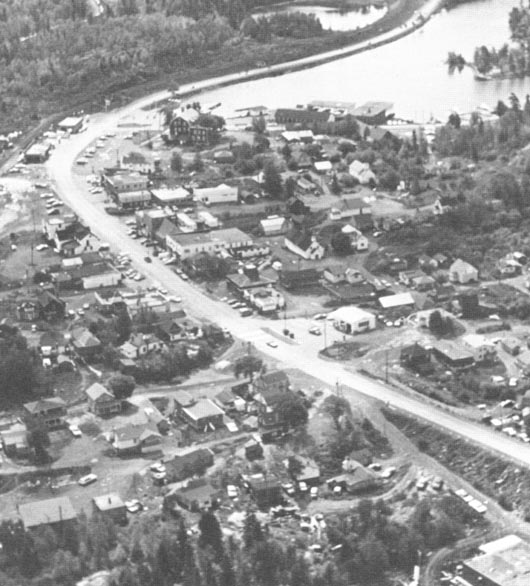 Aerial View of Temagami in 1973